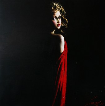Lady in Red - Taras Loboda 1961 - Ukrainian Portrait painter - Tutt'Art@ (26)